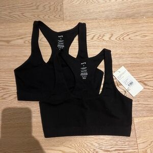 Mate the label organic stretch sports bra xs set of 2 NWT